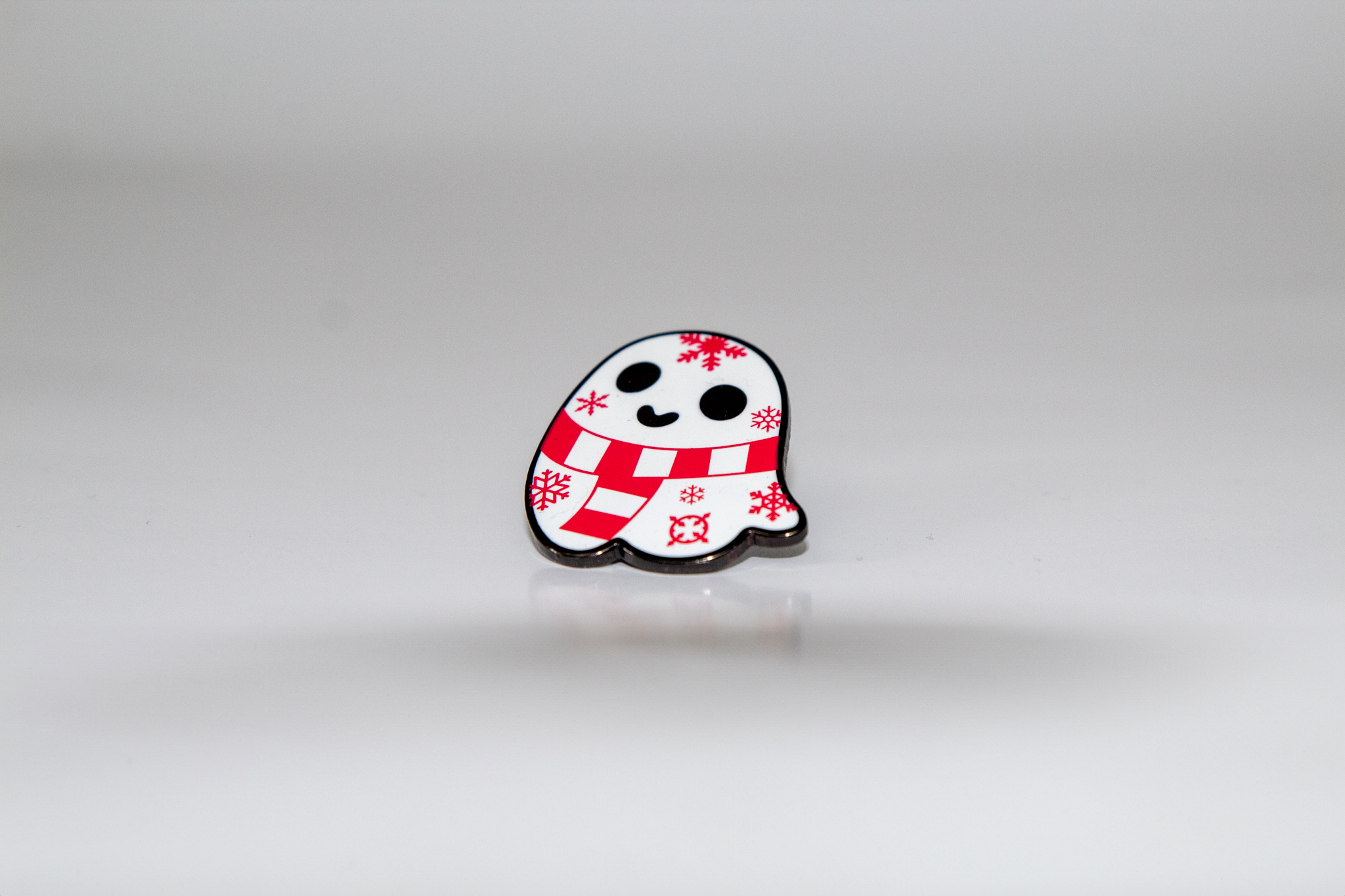 The Christmas Crimes Ghost Pin Badge
